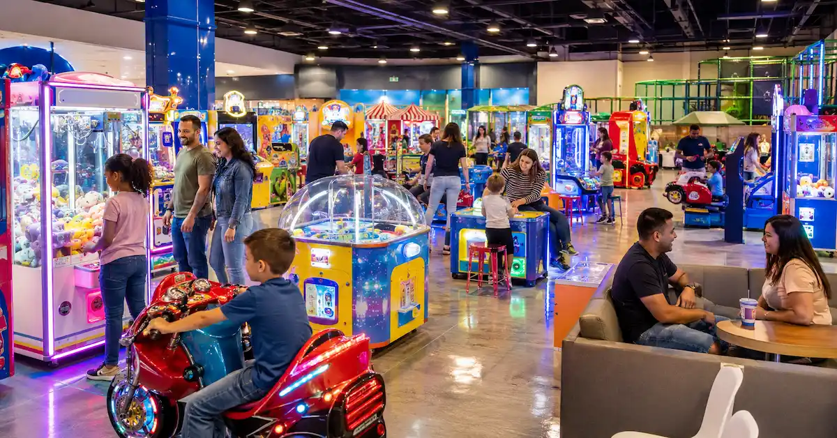 Máquinas recreativas para zonas de juego comerciales