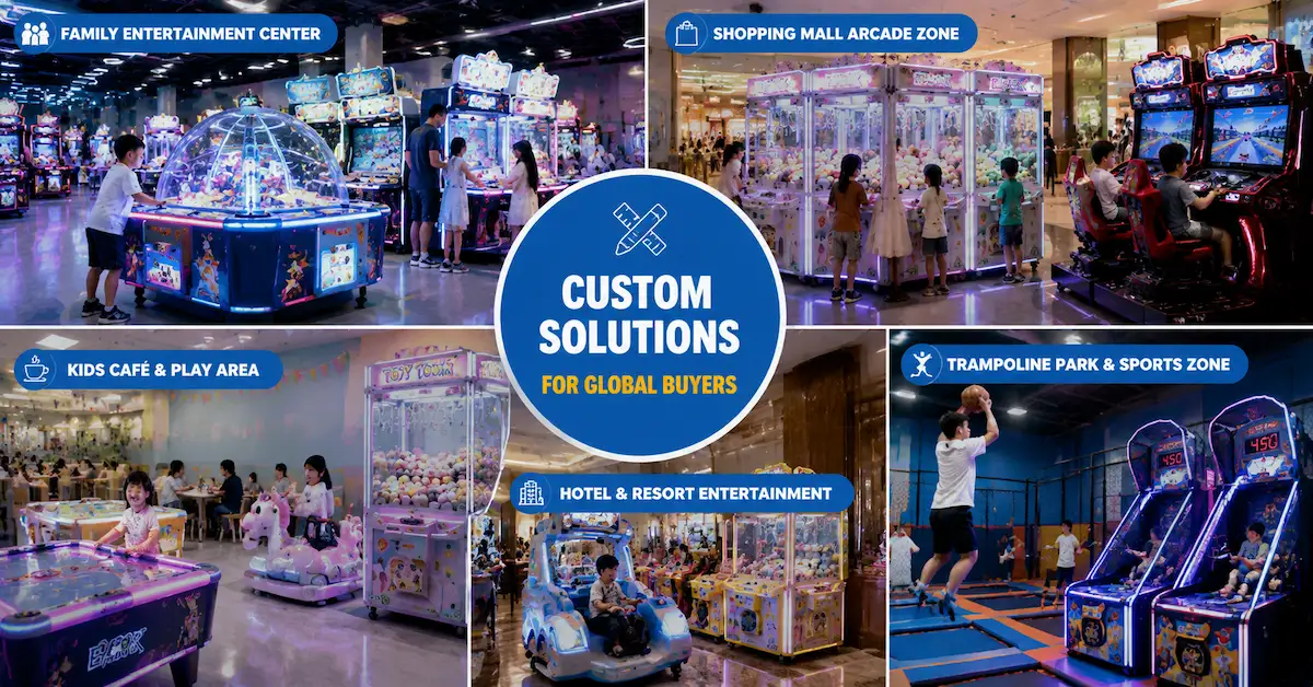 Soluciones personalizadas de máquinas recreativas para compradores