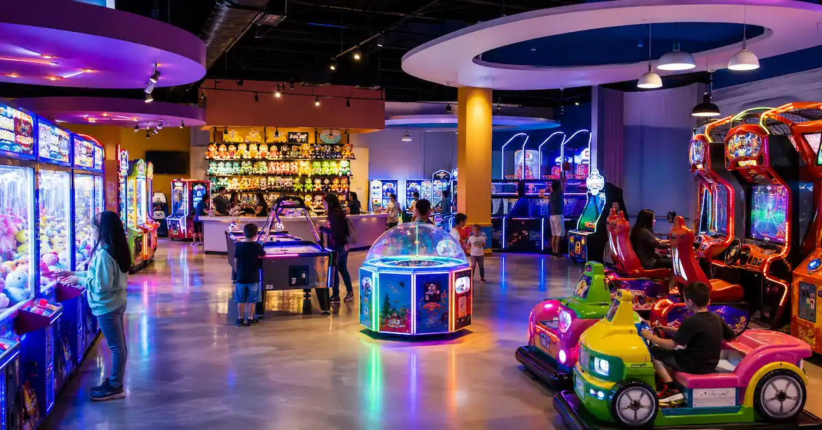 Arcade business setup venue scene