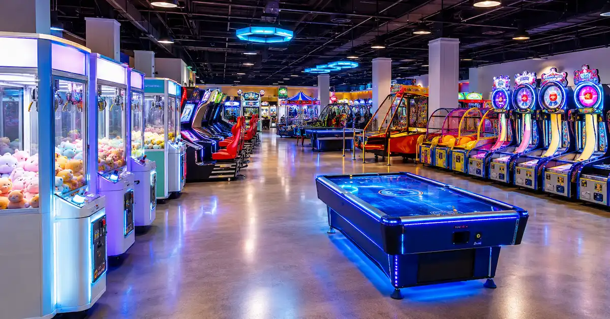 Bulk arcade game machines supply scene