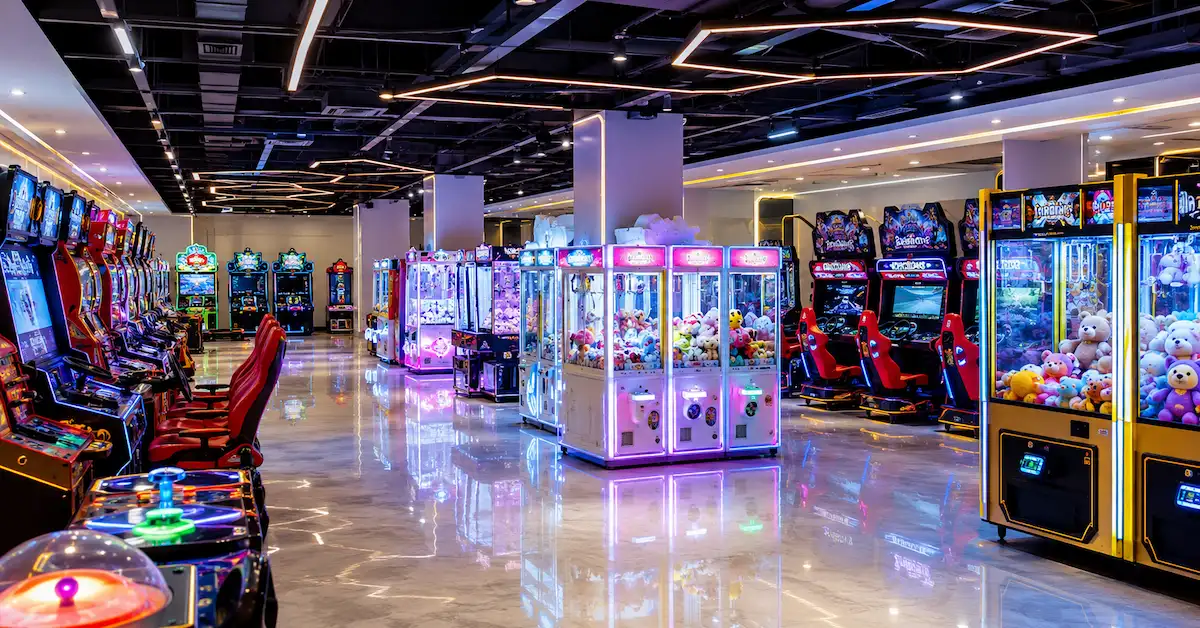 Arcade game machine wholesale scene
