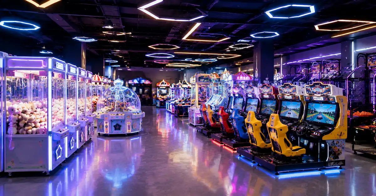 Arcade game machine wholesale scene