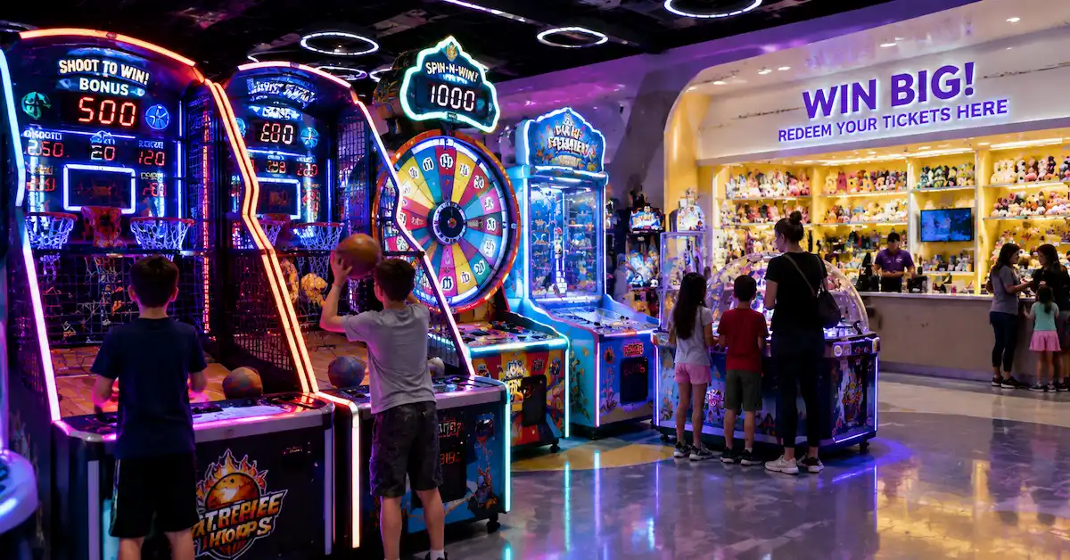 ticket redemption game machines