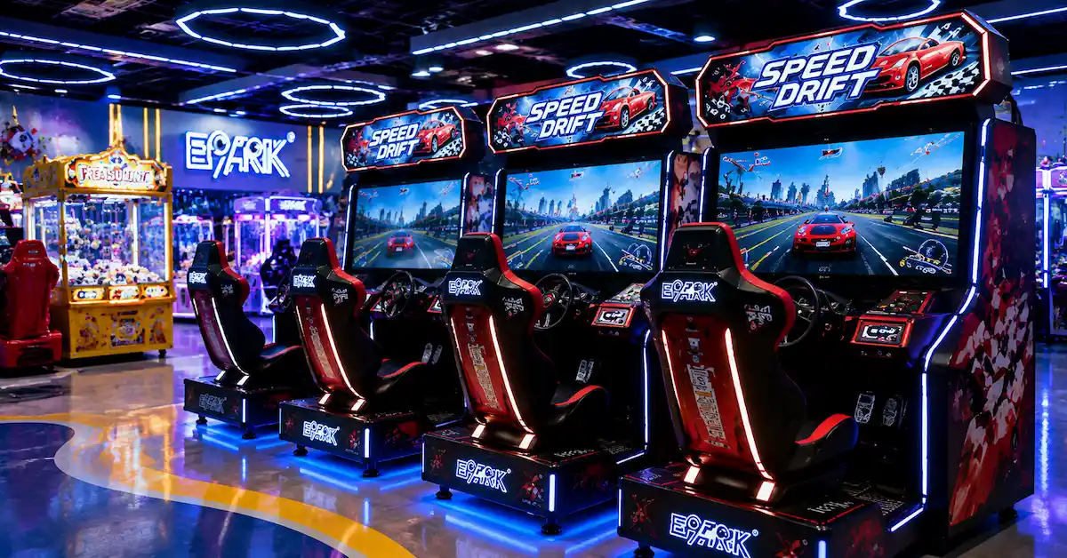 Racing game machine arcade zone