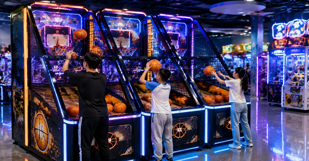 Commercial basketball game equipment
