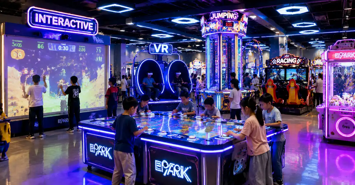 Interactive game machine play center