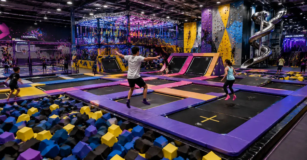 Commercial trampoline park equipment