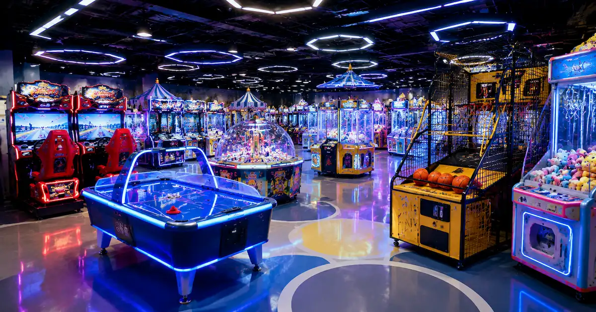 Commercial arcade equipment for FEC center