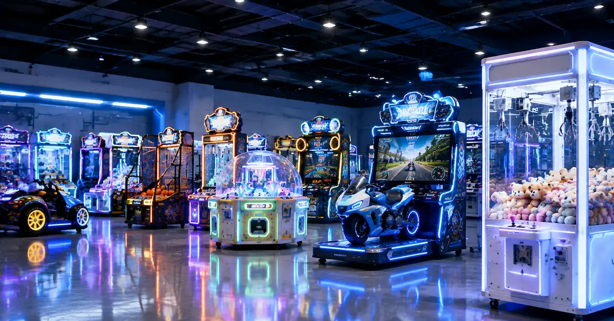 Modern arcade machine application scene