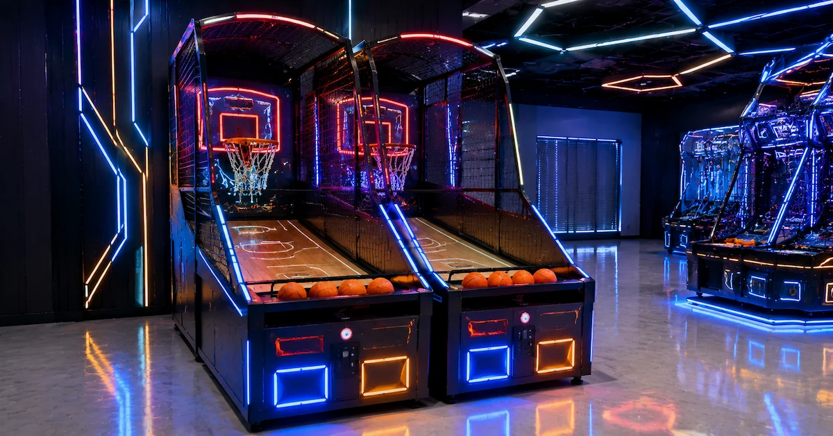 Basketball arcade machine solution