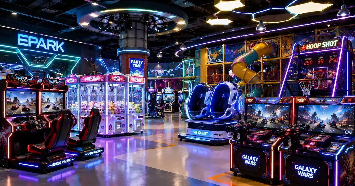 Arcade entertainment center equipment