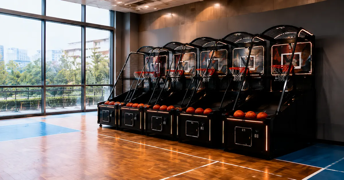 Basketball arcade machines sports center