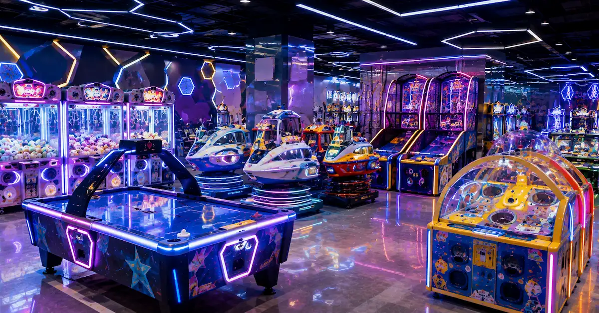 Amusement game equipment scene
