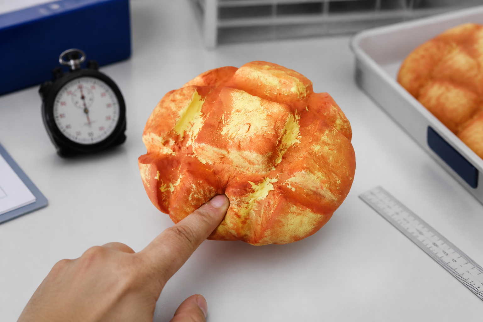 Bread-shaped PU foam squishy undergoing a controlled rebound review