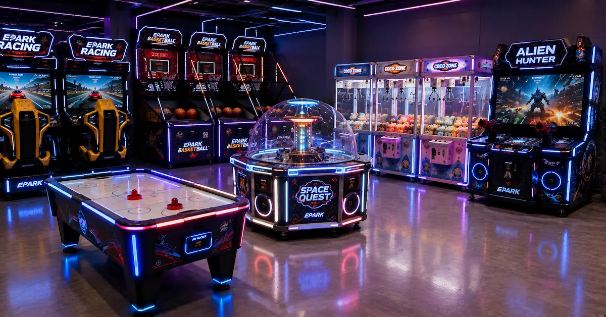 Commercial arcade equipment game zone