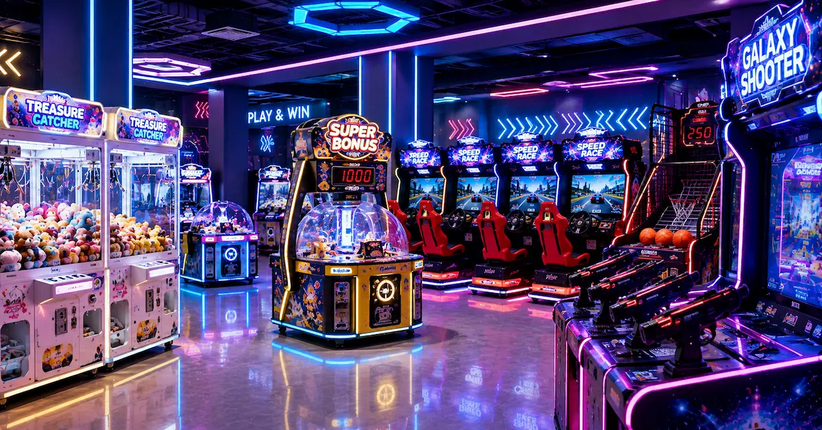 Coin operated amusement equipment venue