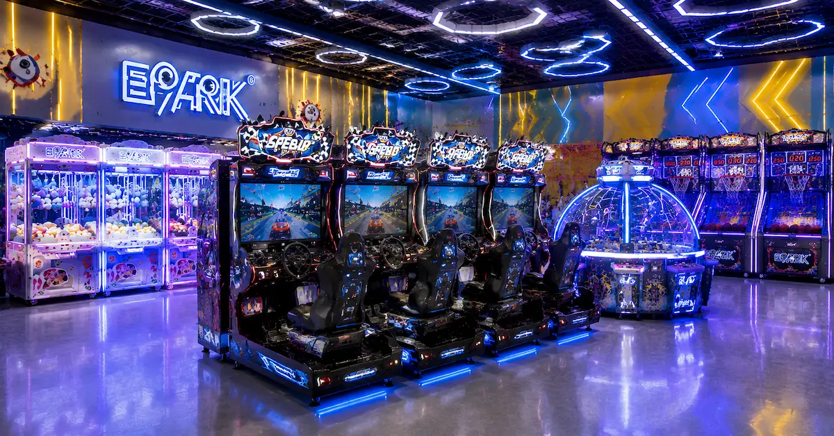 Arcade game equipment exporter showroom