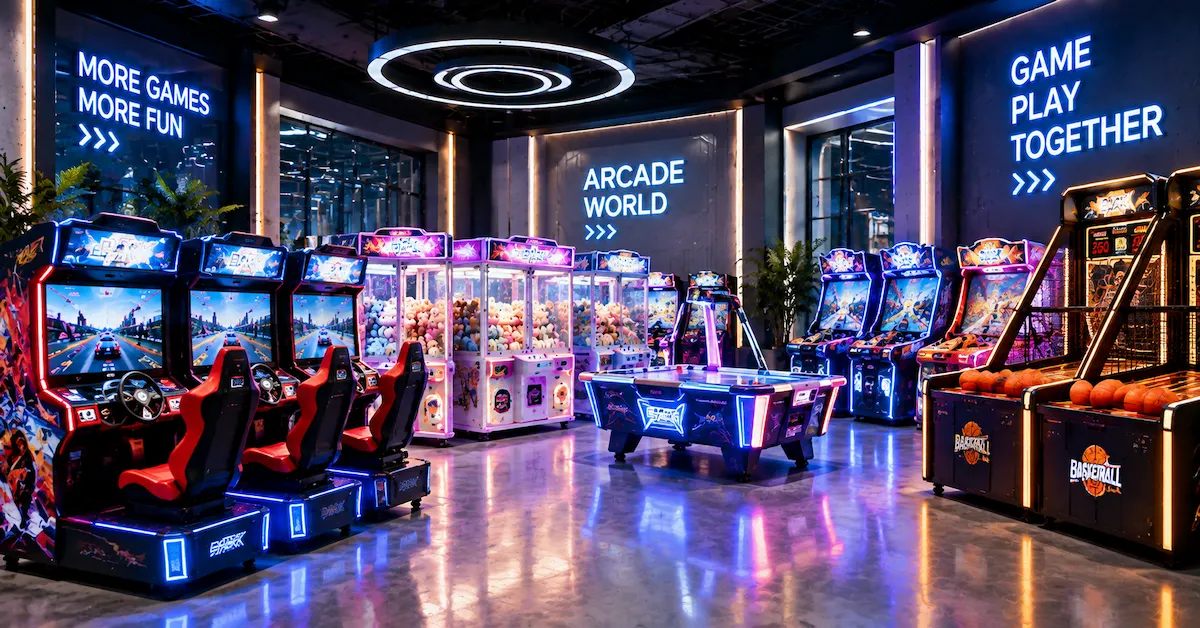 arcade machine container order