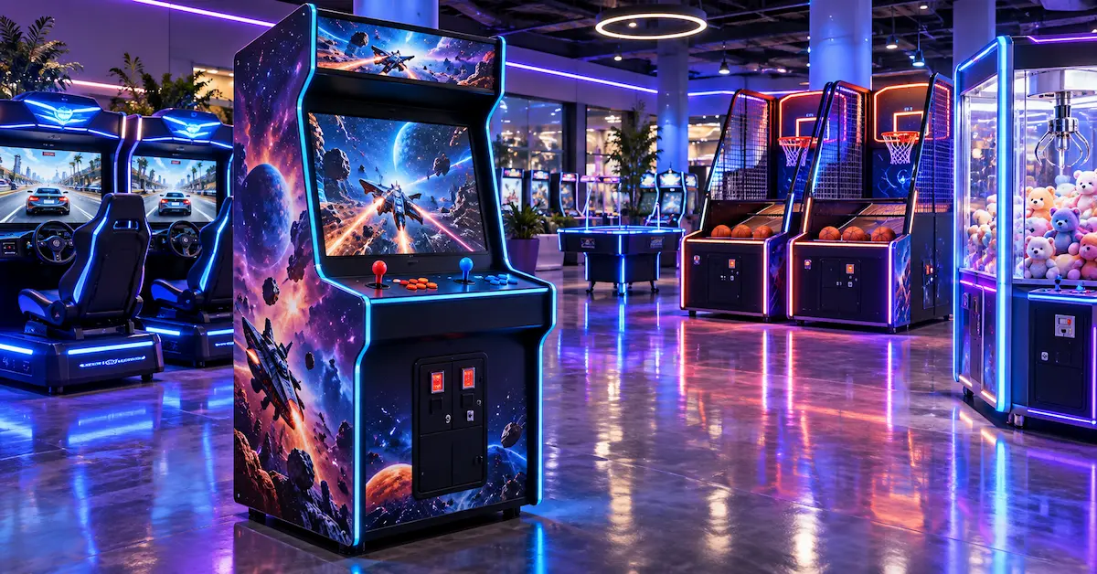 Custom arcade cabinet showroom application